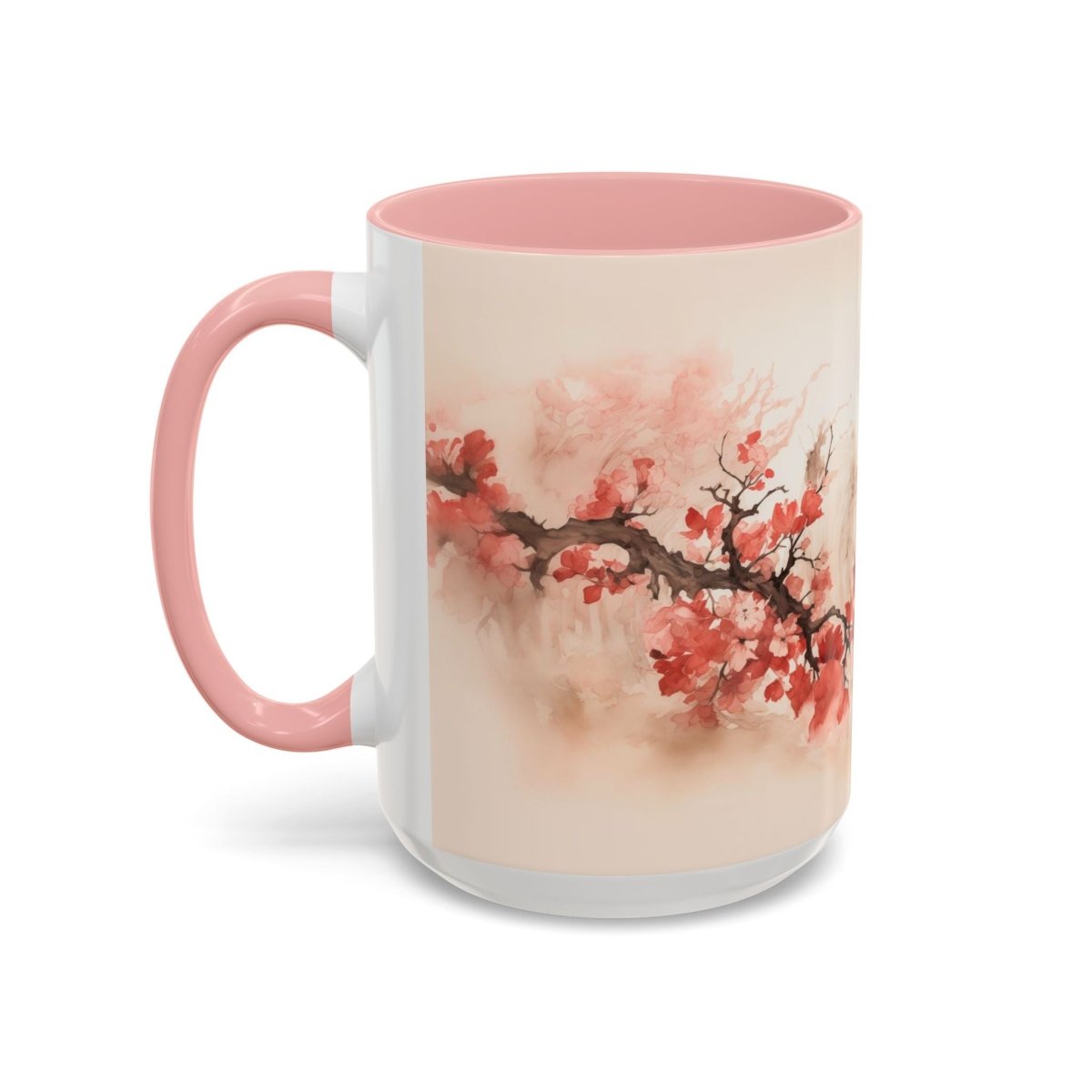 Exquisite Blossom Beauty Coffee Mug, 15oz - Elegant Deer