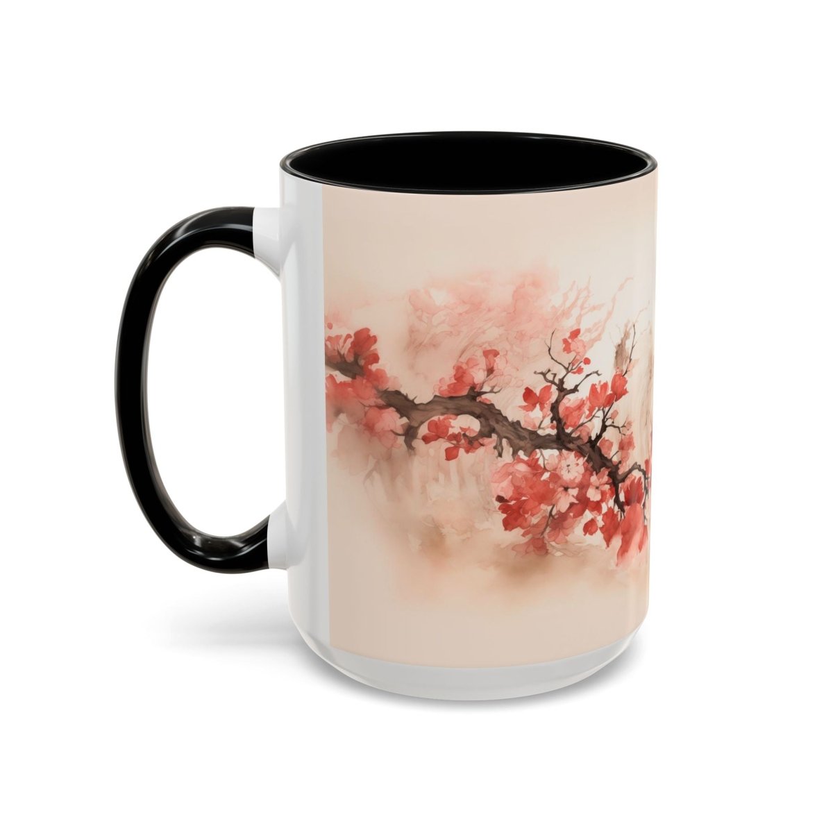 Exquisite Blossom Beauty Coffee Mug, 15oz - Elegant Deer