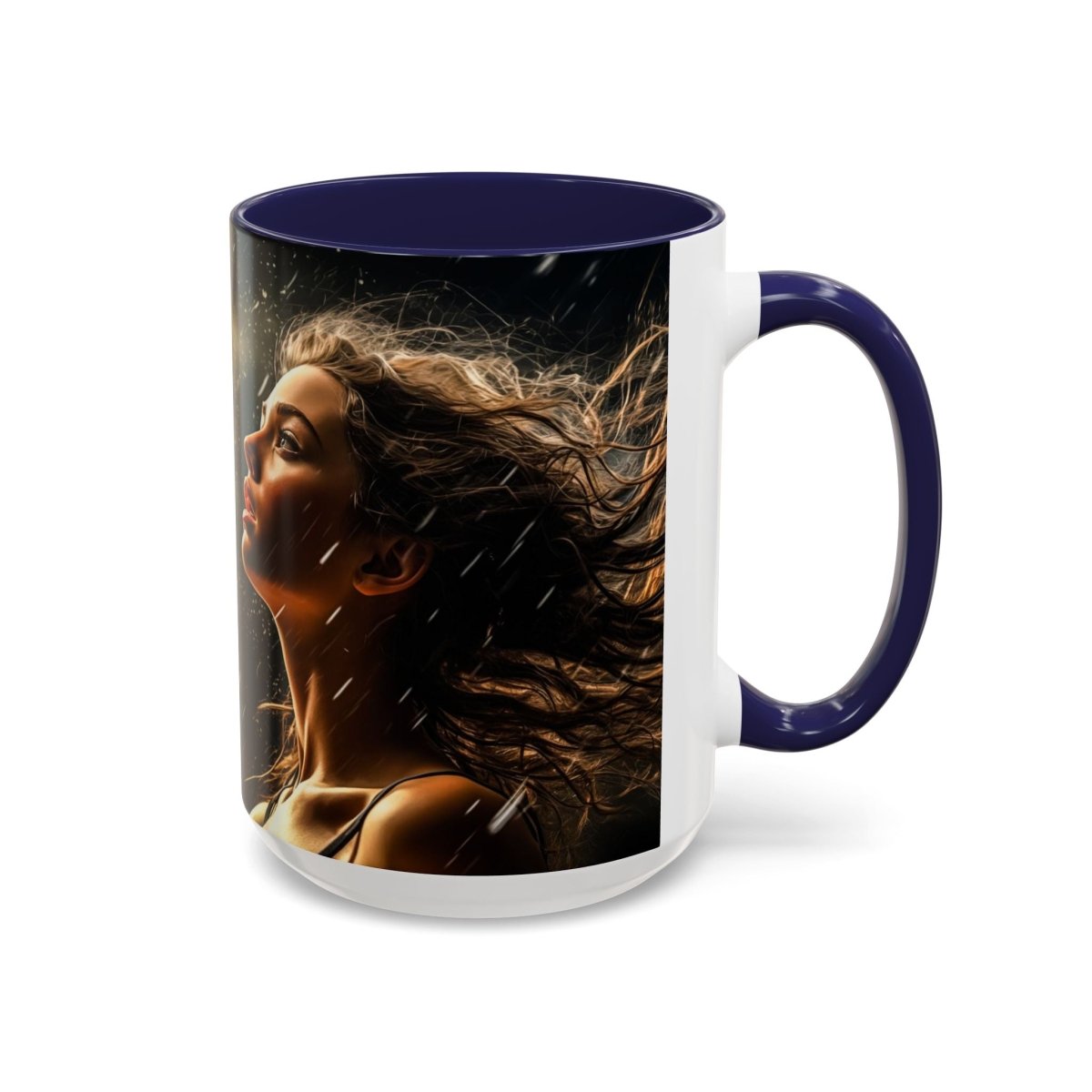 Exquisite Rainy Day Elegance Coffee Mug, 15oz - Elegant Deer