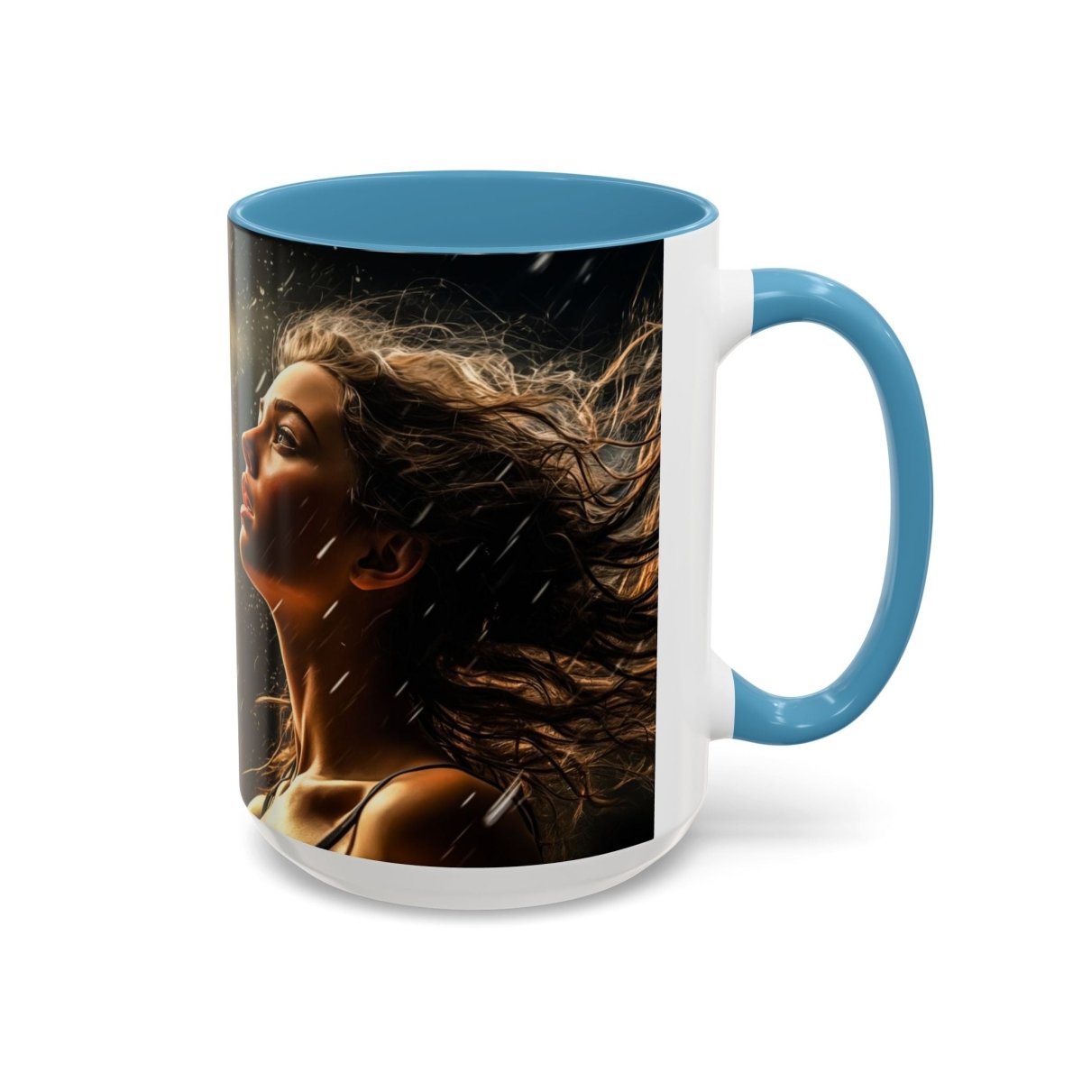 Exquisite Rainy Day Elegance Coffee Mug, 15oz - Elegant Deer