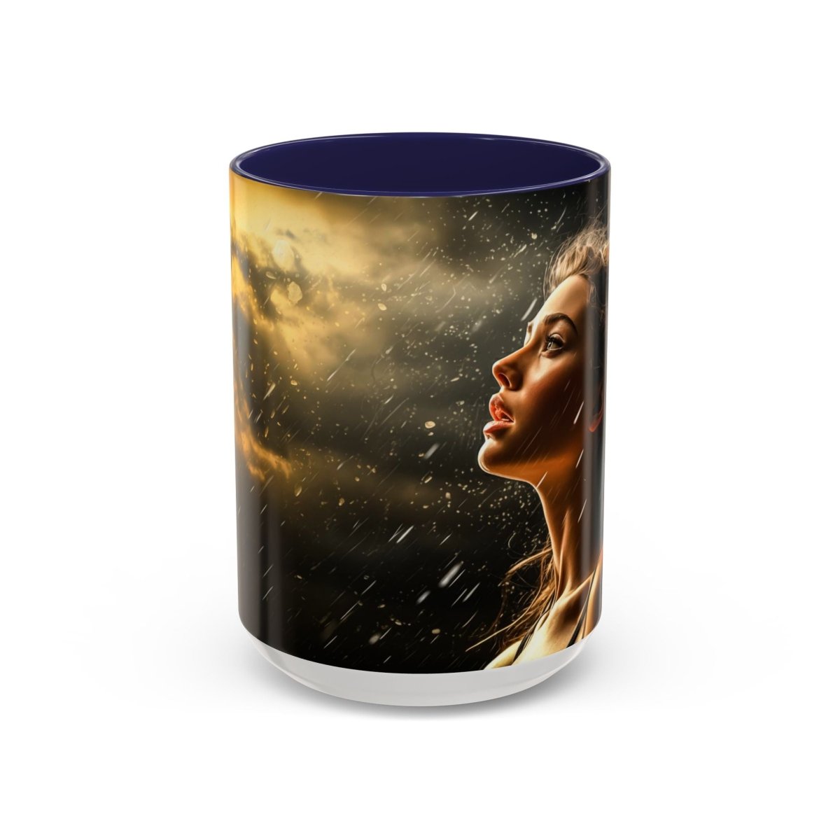 Exquisite Rainy Day Elegance Coffee Mug, 15oz - Elegant Deer