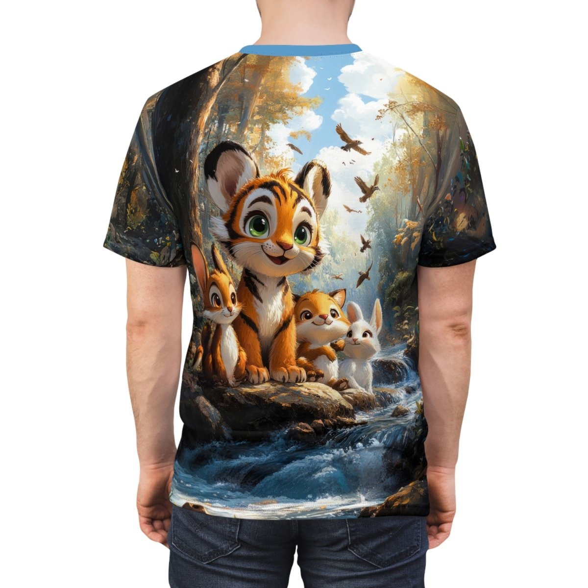 Forest Friends - Dual - Sided AOP T-Shirt - Elegant Deer