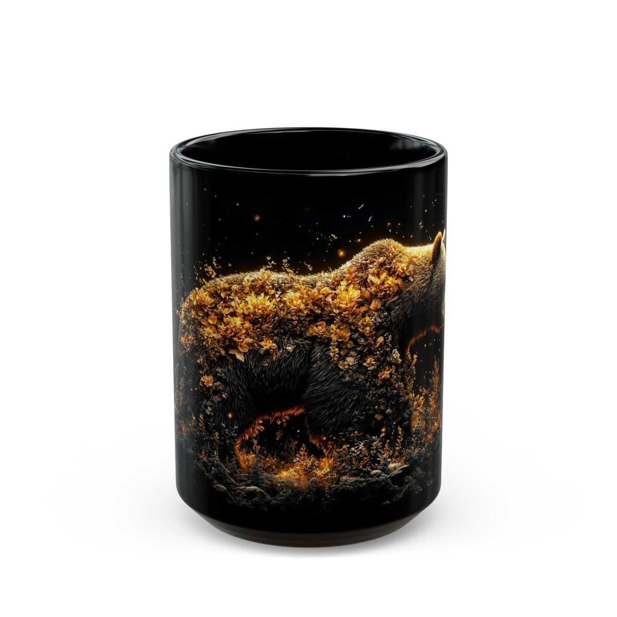 🐻 Forest Guardian – Mystical Bear Mug 🌲 - Elegant Deer