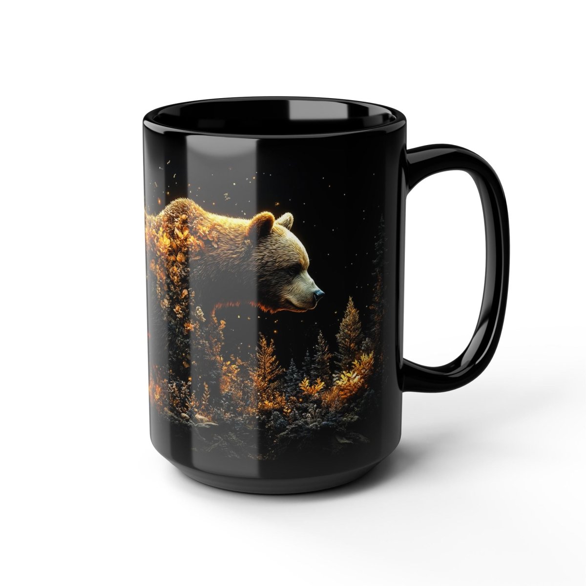 🐻 Forest Guardian – Mystical Bear Mug 🌲 - Elegant Deer
