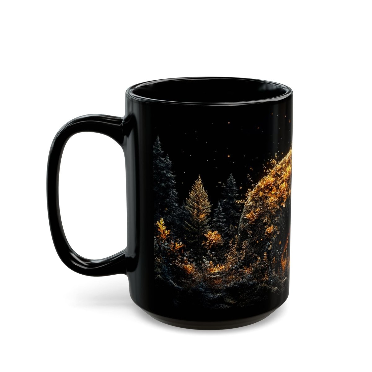 🐻 Forest Guardian – Mystical Bear Mug 🌲 - Elegant Deer