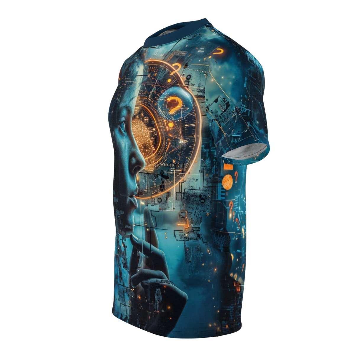 Futuristic Mindscape T-Shirt (AOP) - Elegant Deer