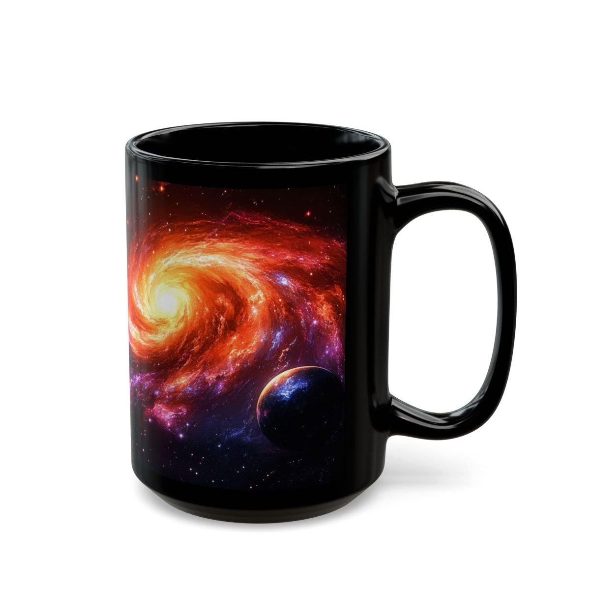 Galactic Spiral Mug – Cosmic Art for Space Enthusiasts 15oz - Elegant Deer