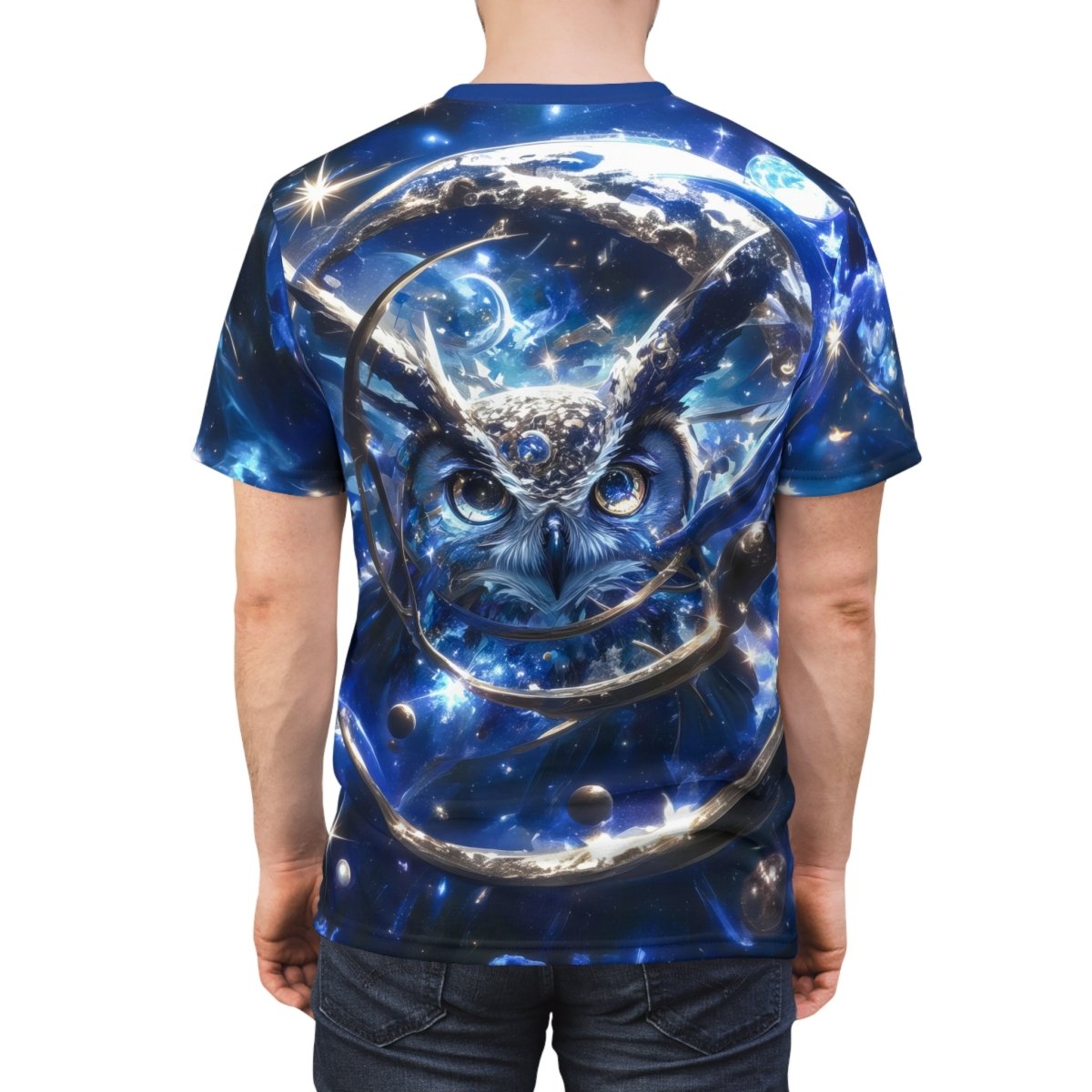 Galaxy Owl T-Shirt (AOP) - Elegant Deer