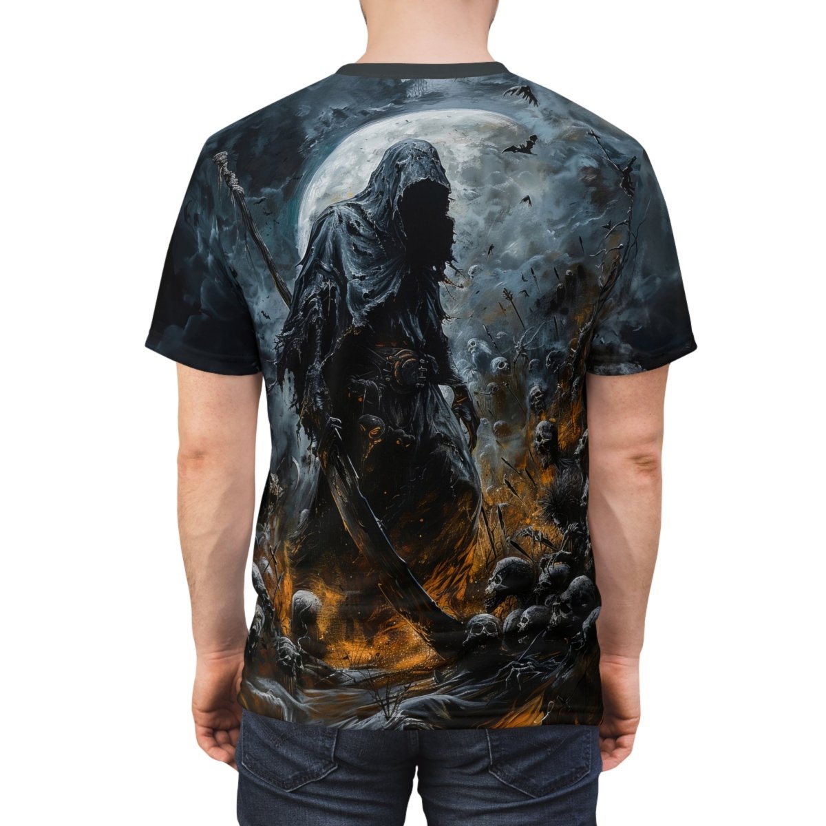 Grim Night T-Shirt (AOP) - Elegant Deer