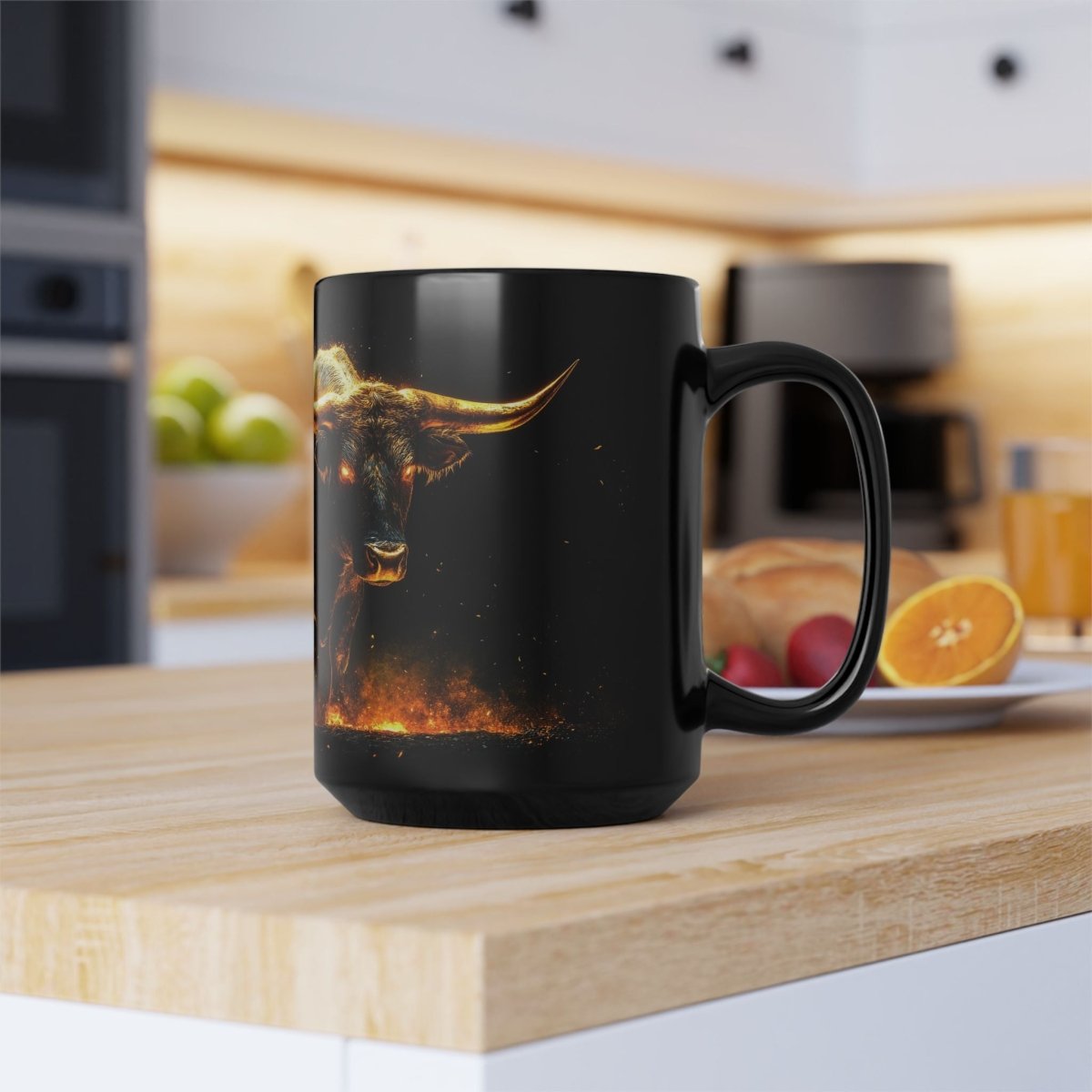 π₯ Infernal Bull β Fiery Strength Mug πβ - Elegant Deer