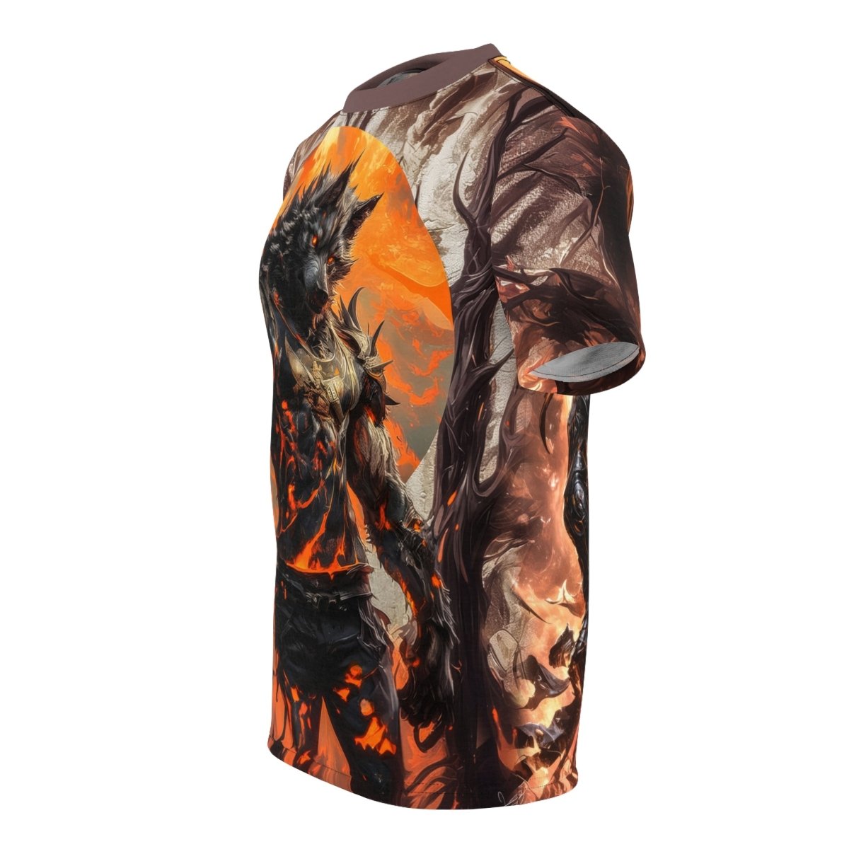 Inferno Werewolf T-Shirt (AOP) - Elegant Deer