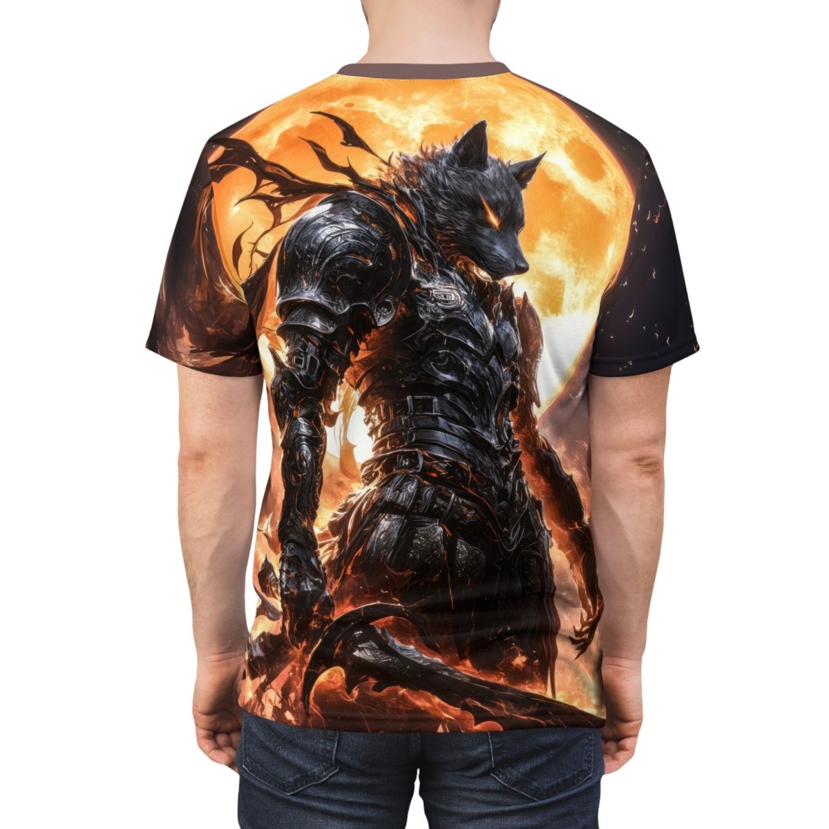 Inferno Werewolf T-Shirt (AOP) - Elegant Deer