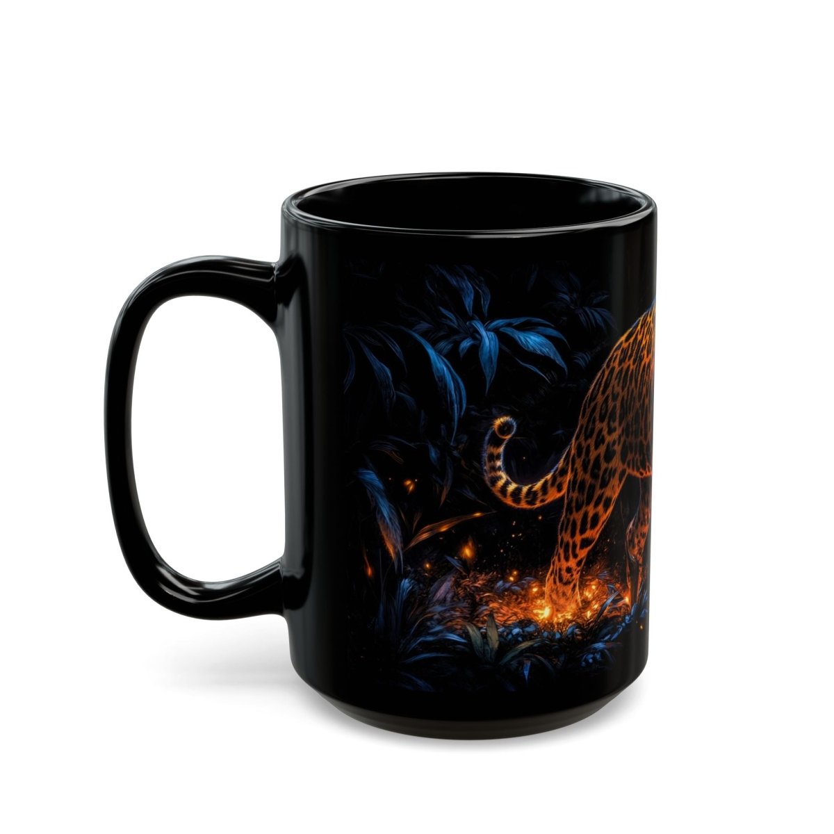 🐆 Jungle Leopard – Enchanted Guardian Mug 🍃 - Elegant Deer