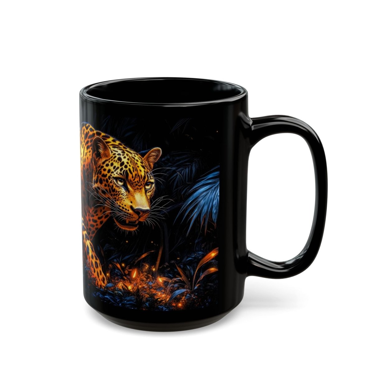 🐆 Jungle Leopard – Enchanted Guardian Mug 🍃 - Elegant Deer