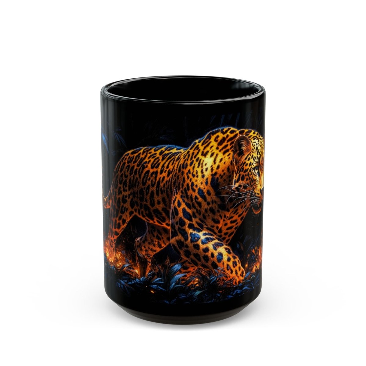 🐆 Jungle Leopard – Enchanted Guardian Mug 🍃 - Elegant Deer