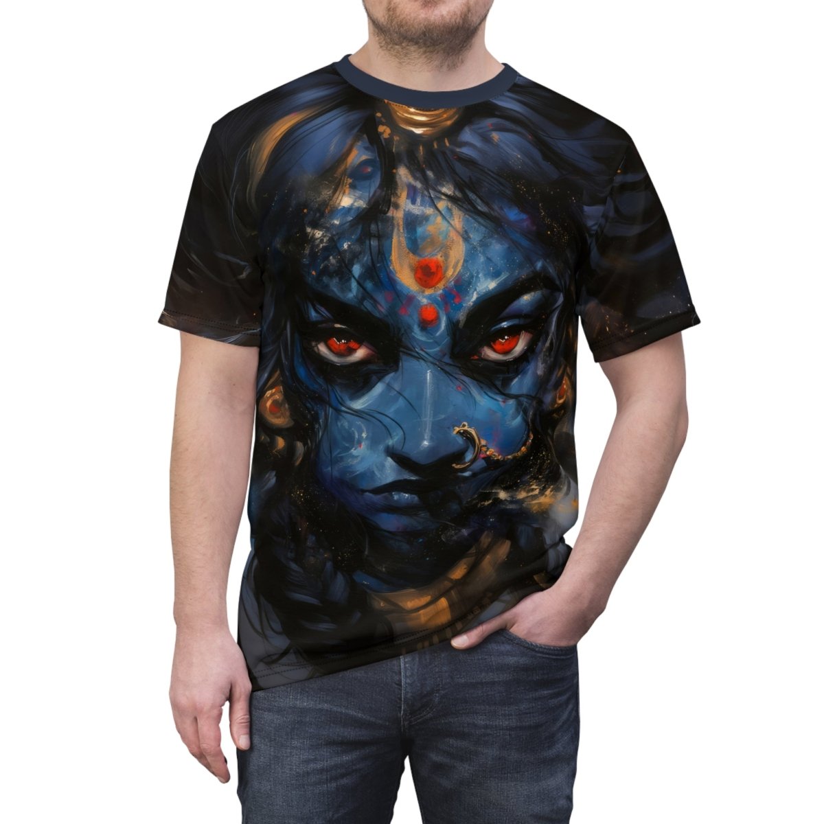 Kālī Kālasaṅkarṣiṇī T-Shirt (AOP) - Elegant Deer