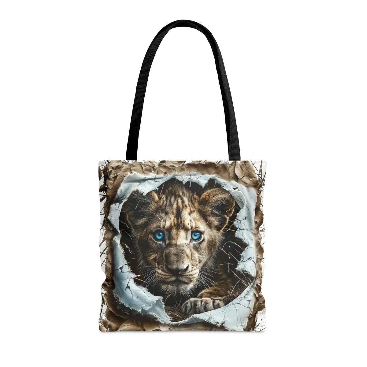 Lion Father with Son Tote Bag - Elegant Deer