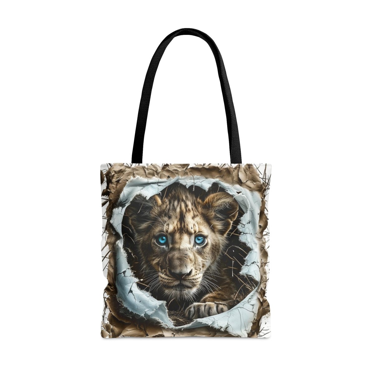 Lion Father with Son Tote Bag - Elegant Deer