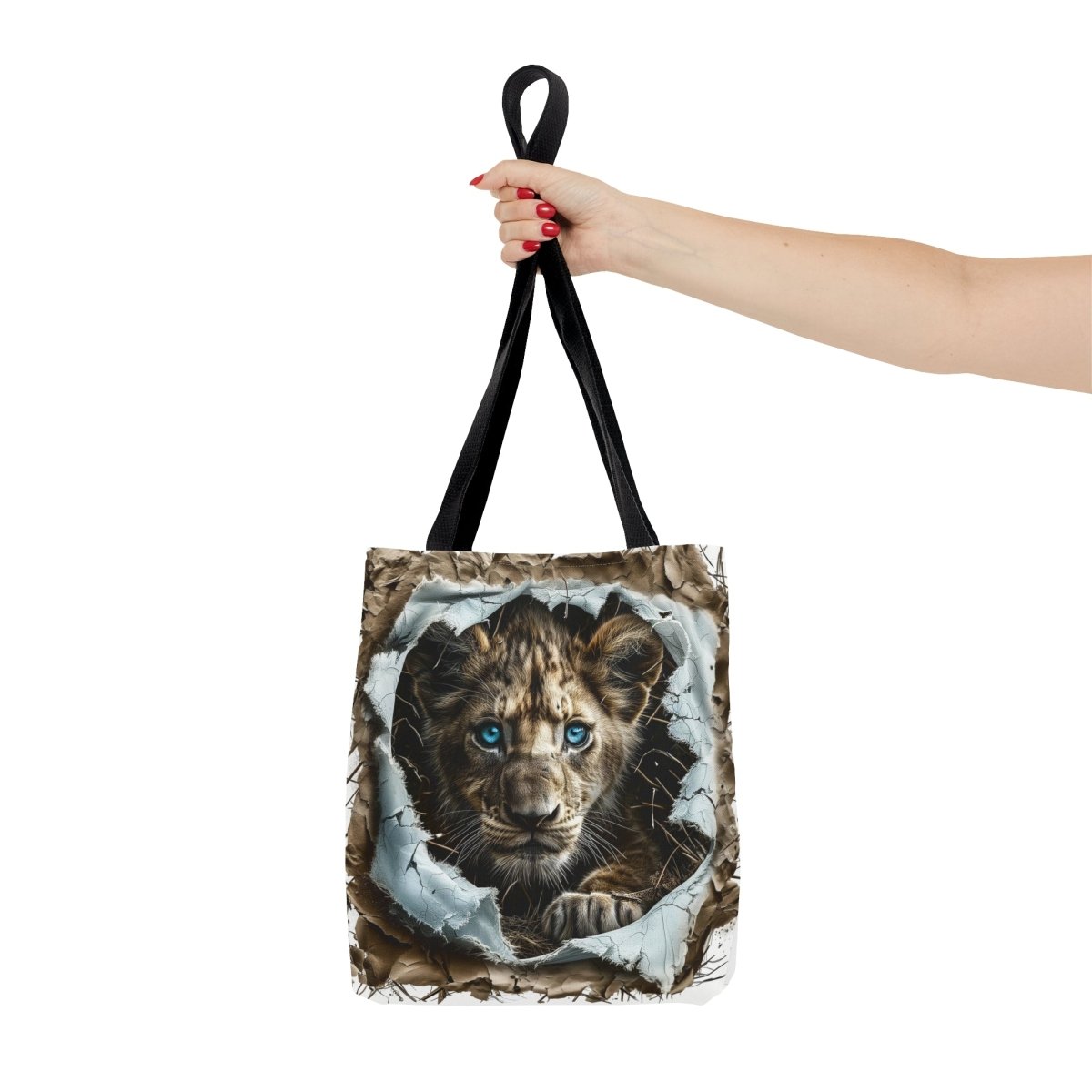 Lion Father with Son Tote Bag - Elegant Deer