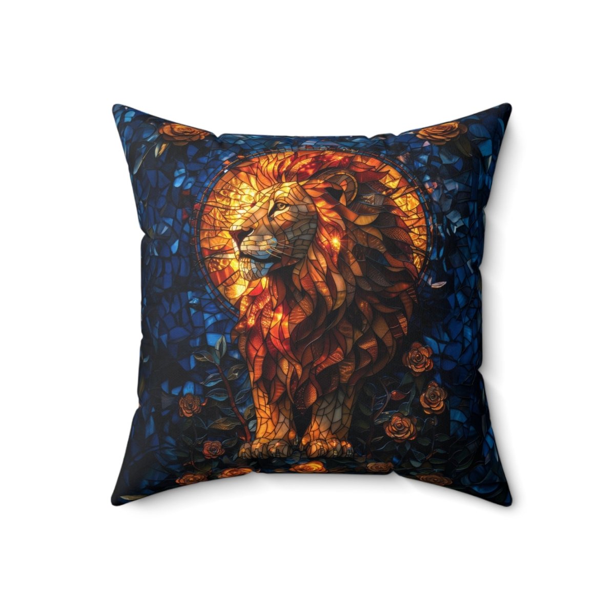 Lion Mosaic Pillow - Elegant Deer