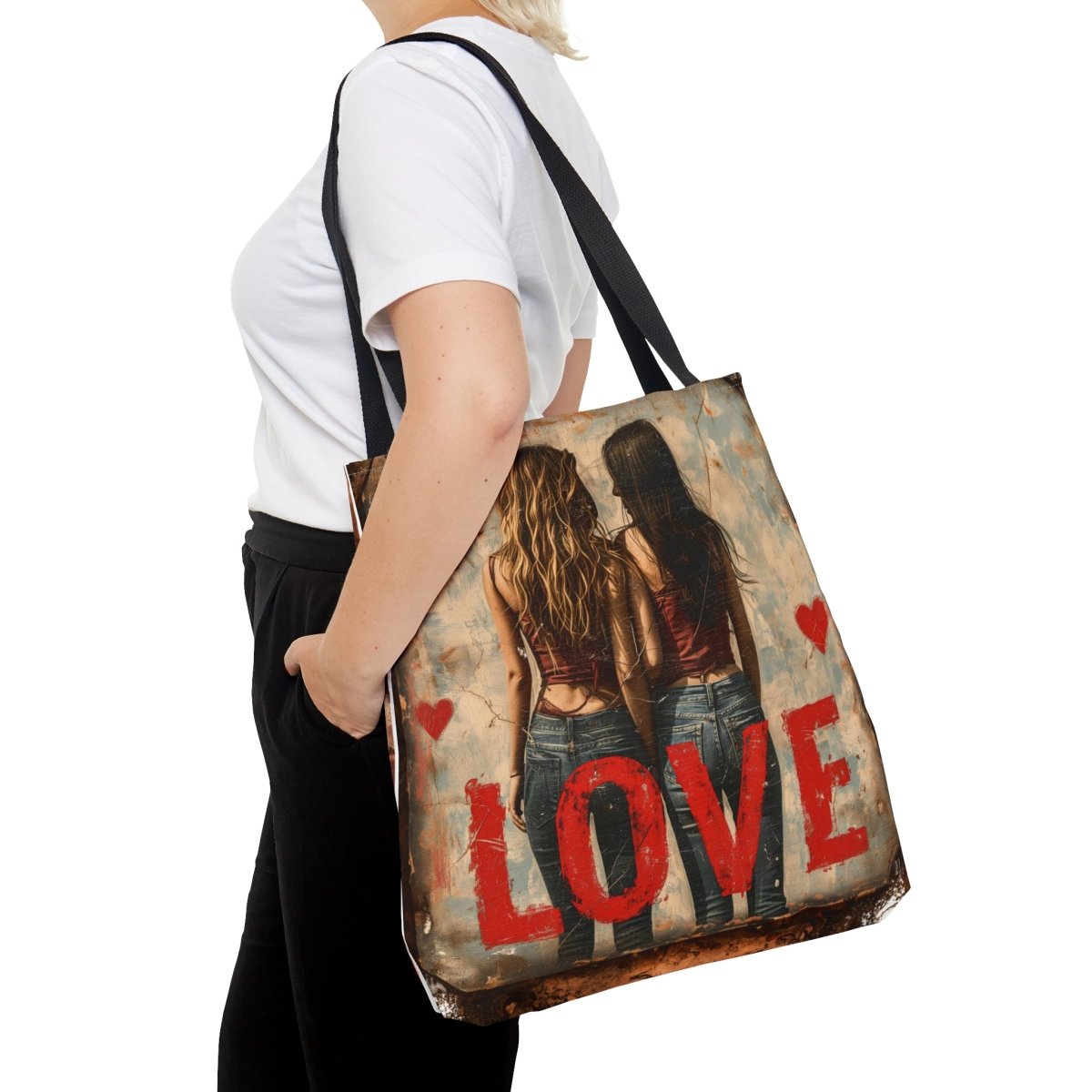 Love and Harmony Tote Bag - Elegant Deer
