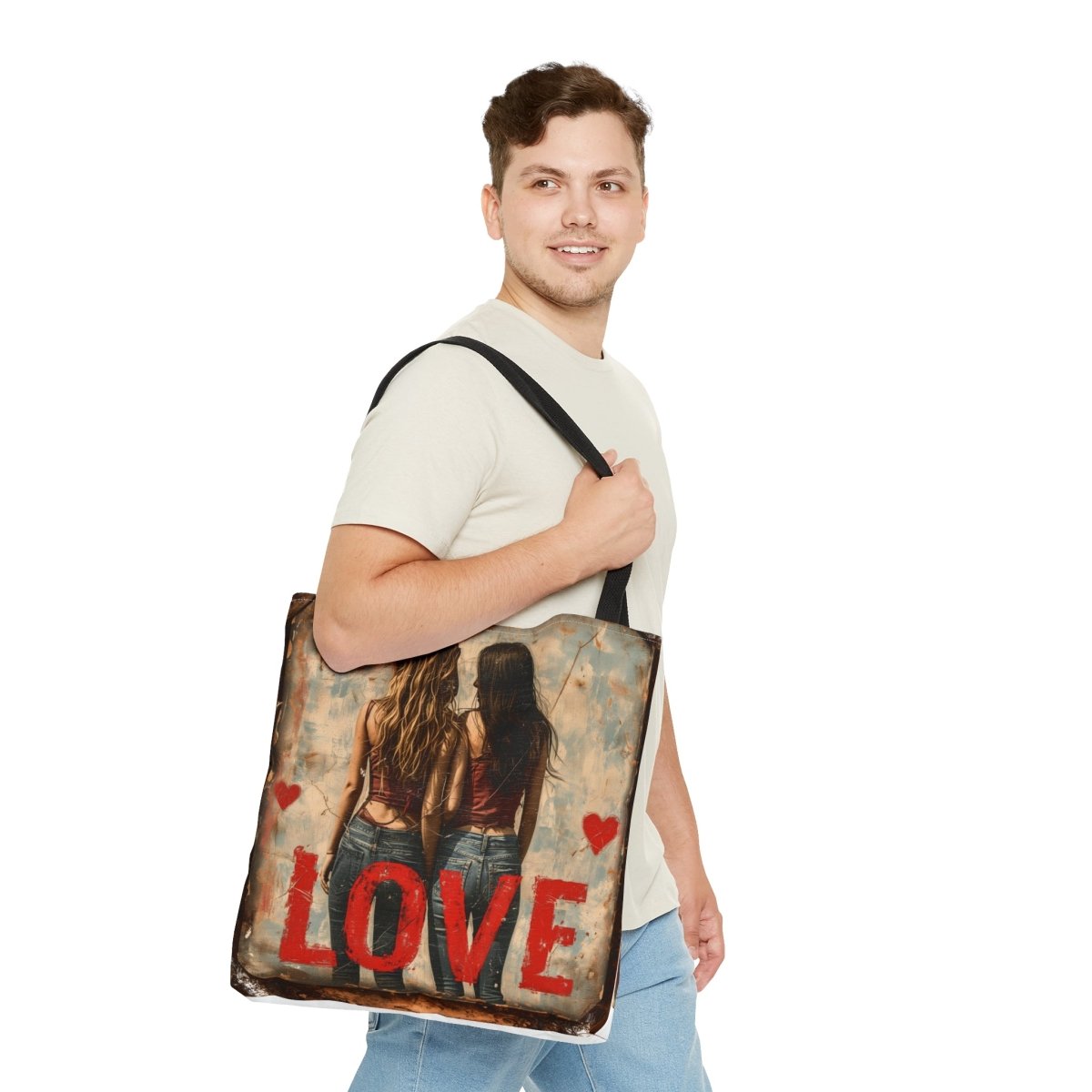 Love and Harmony Tote Bag - Elegant Deer