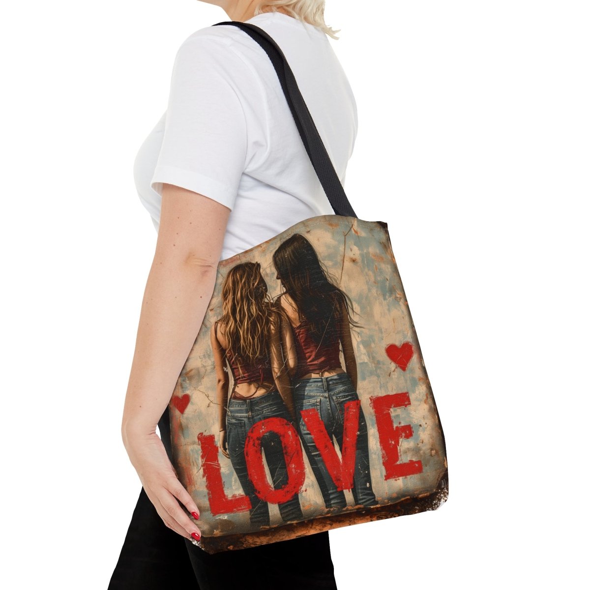 Love and Harmony Tote Bag - Elegant Deer