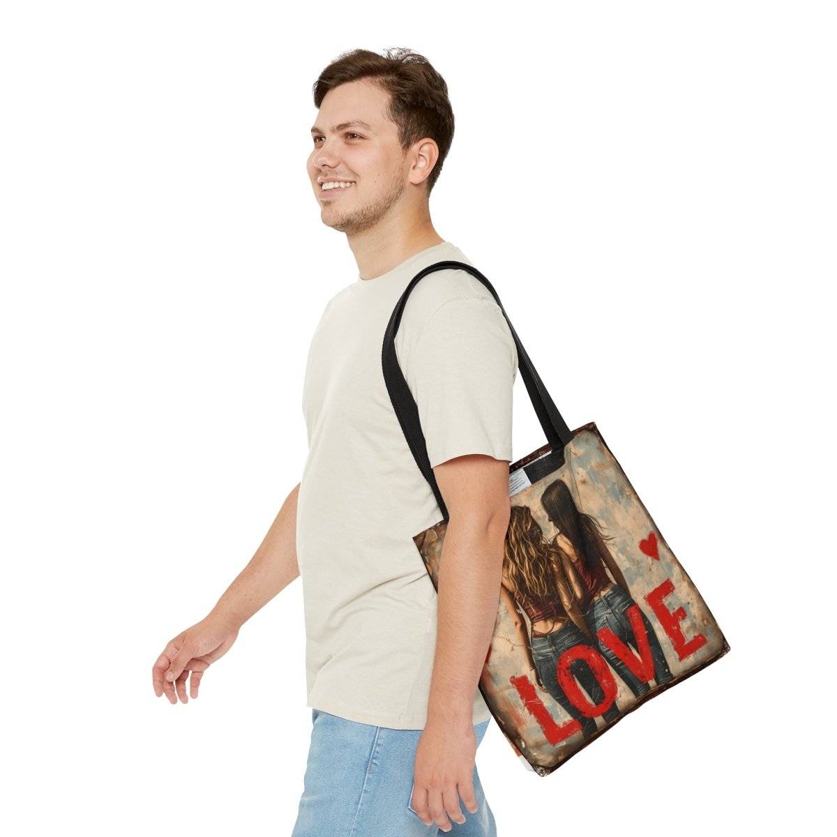 Love and Harmony Tote Bag - Elegant Deer