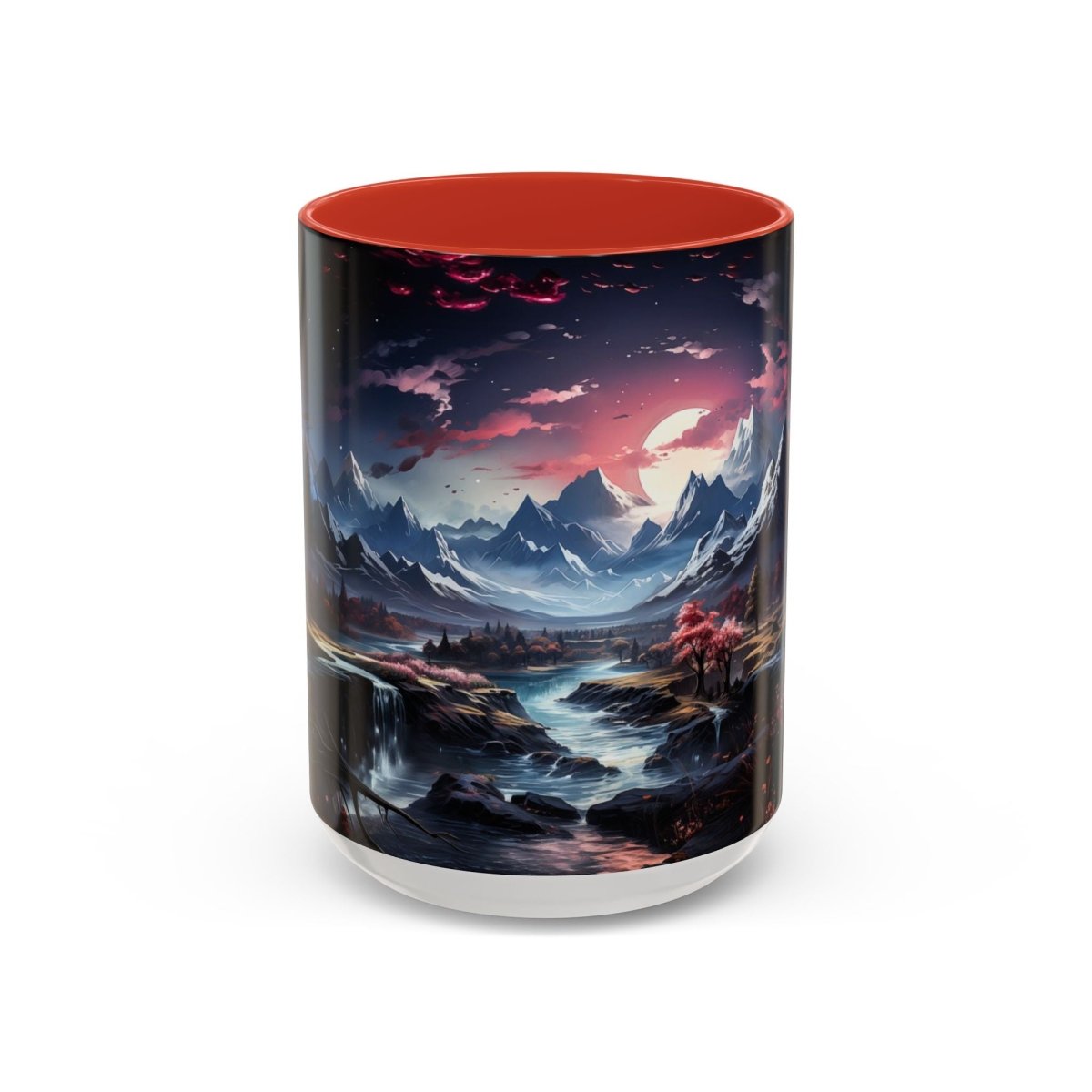 Magical Landscape Coffee Mug, 15oz - Elegant Deer