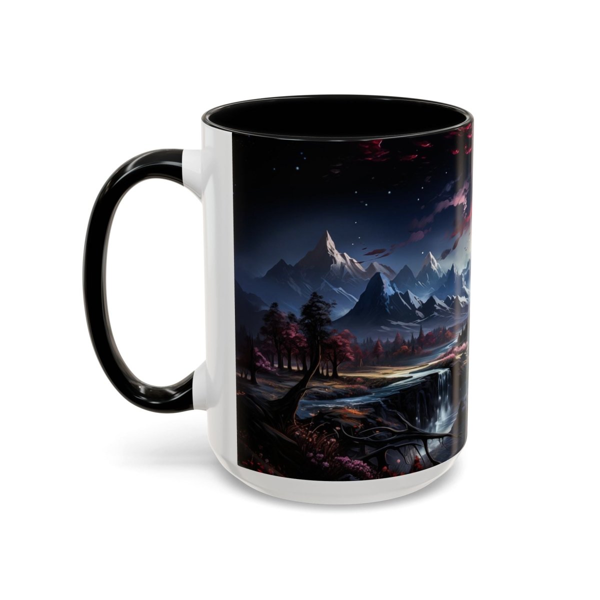 Magical Landscape Coffee Mug, 15oz - Elegant Deer