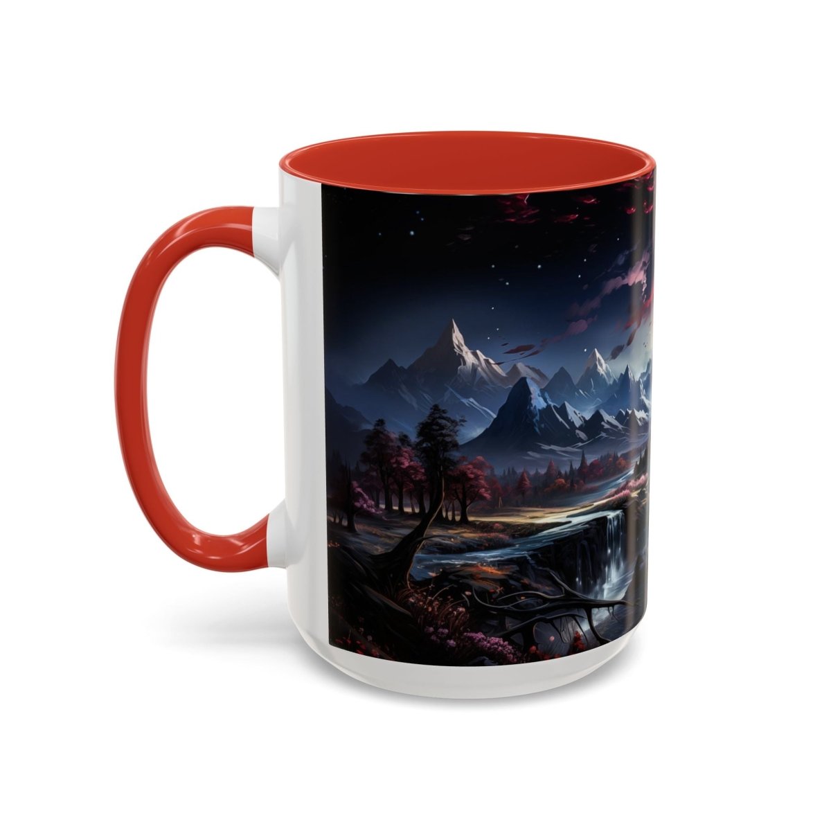 Magical Landscape Coffee Mug, 15oz - Elegant Deer