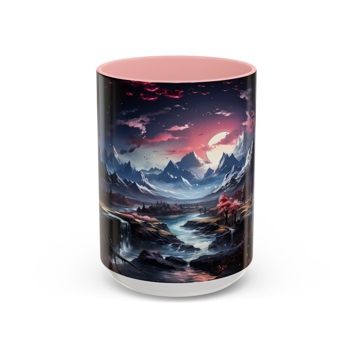 Magical Landscape Coffee Mug, 15oz - Elegant Deer