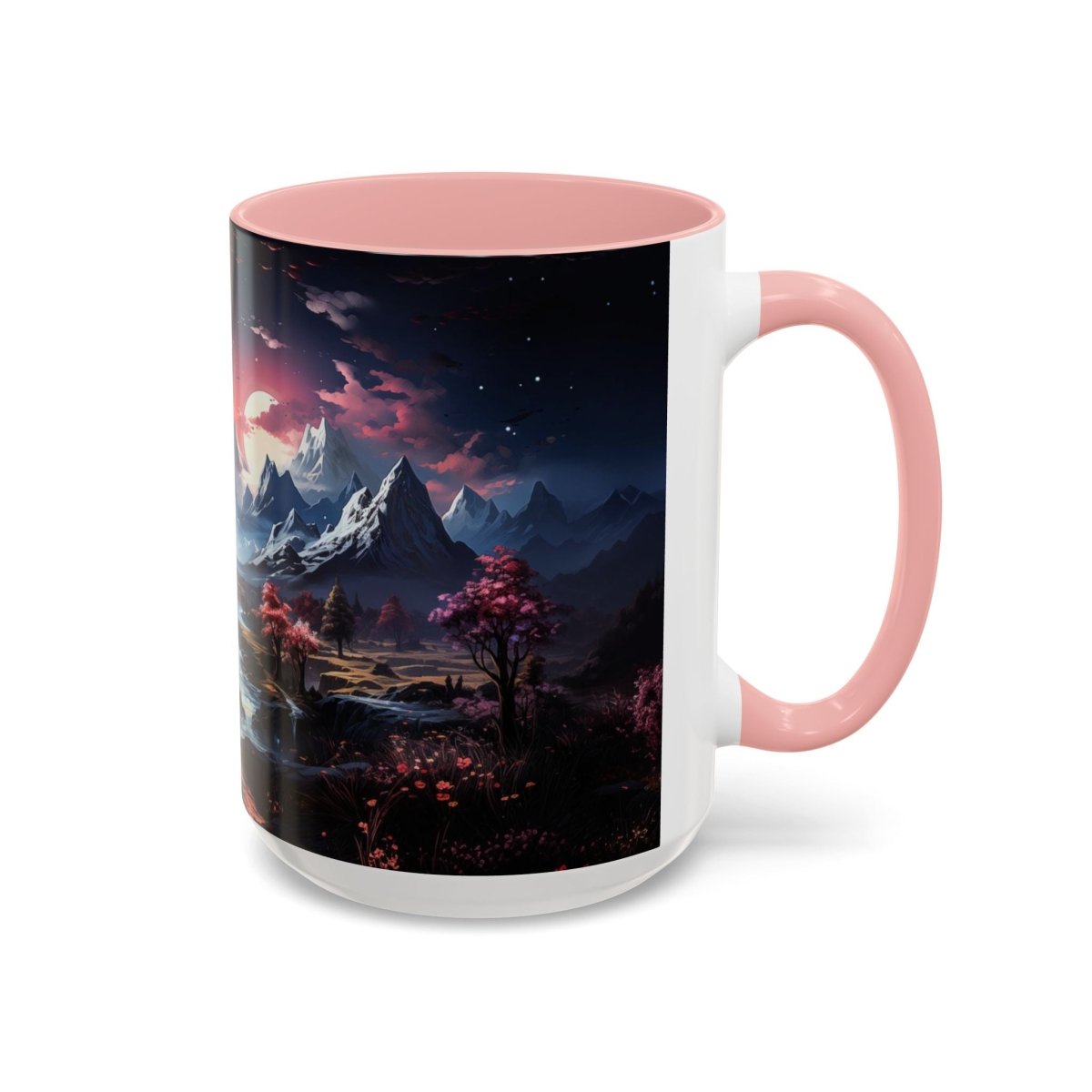 Magical Landscape Coffee Mug, 15oz - Elegant Deer