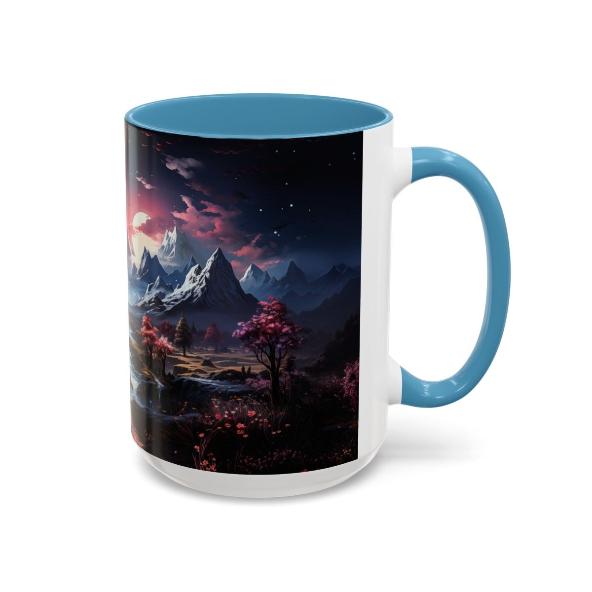 Magical Landscape Coffee Mug, 15oz - Elegant Deer