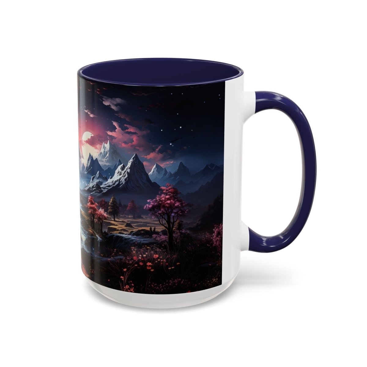 Magical Landscape Coffee Mug, 15oz - Elegant Deer