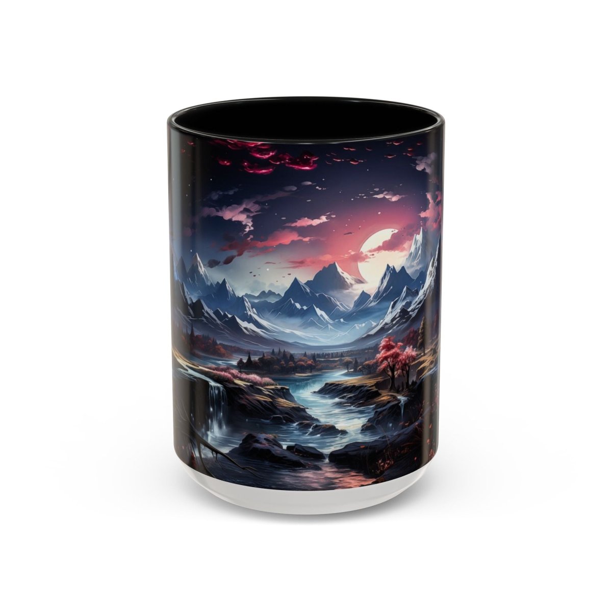 Magical Landscape Coffee Mug, 15oz - Elegant Deer