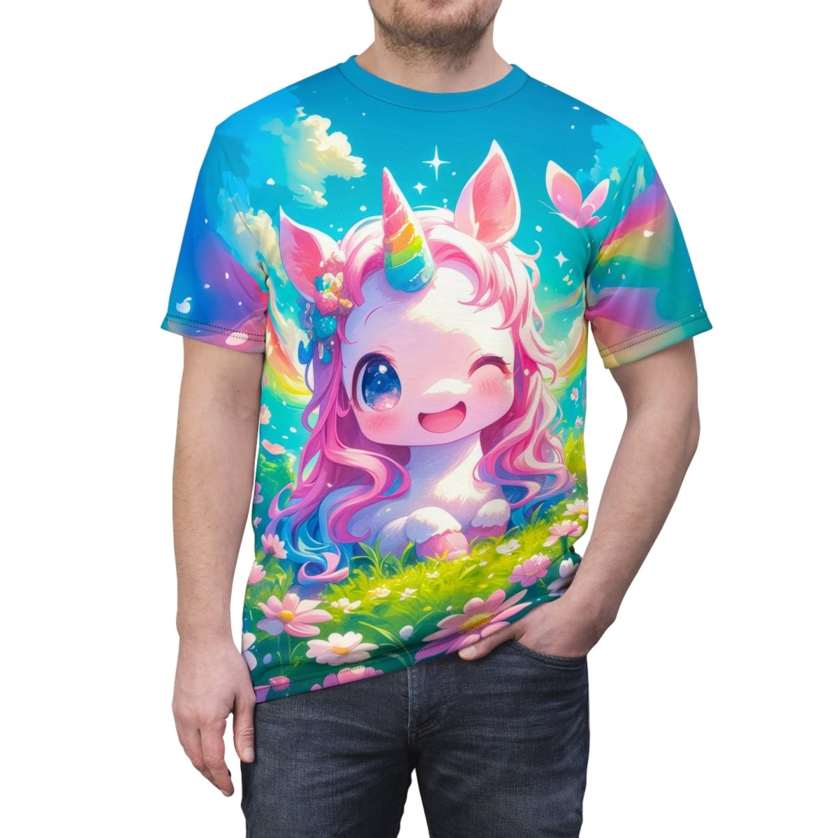 Magical Unicorn Dreams T-Shirt (AOP) - Elegant Deer