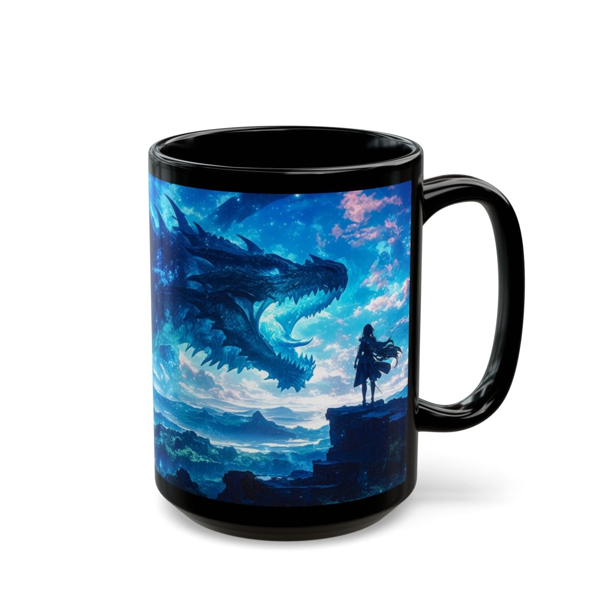 Majestic Dragon Fantasy Mug – Ignite Your Imagination 15oz - Elegant Deer