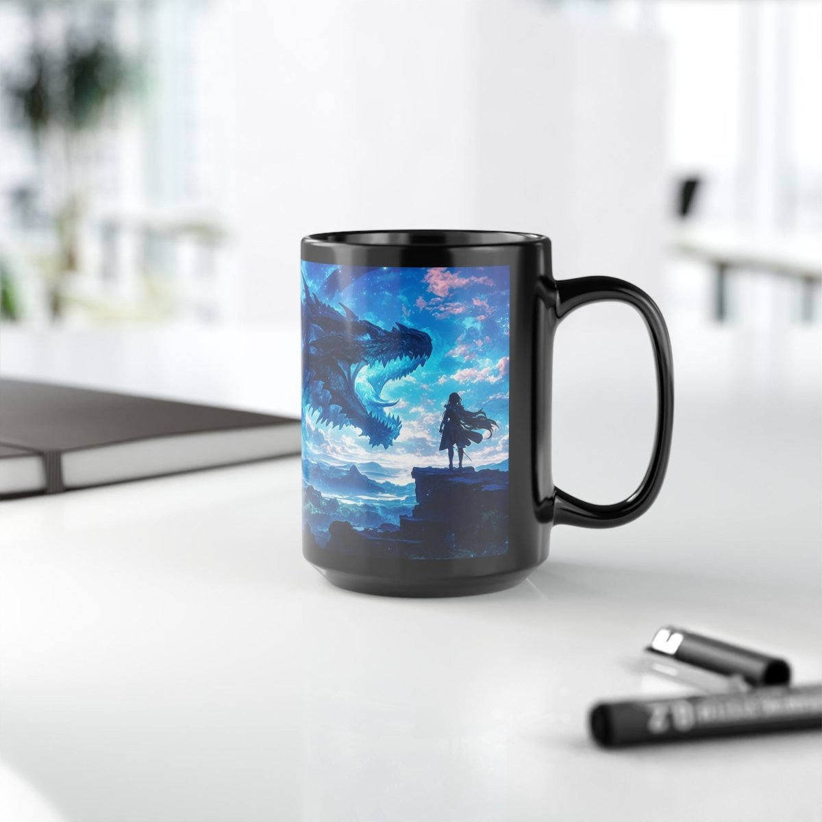 Majestic Dragon Fantasy Mug – Ignite Your Imagination 15oz - Elegant Deer