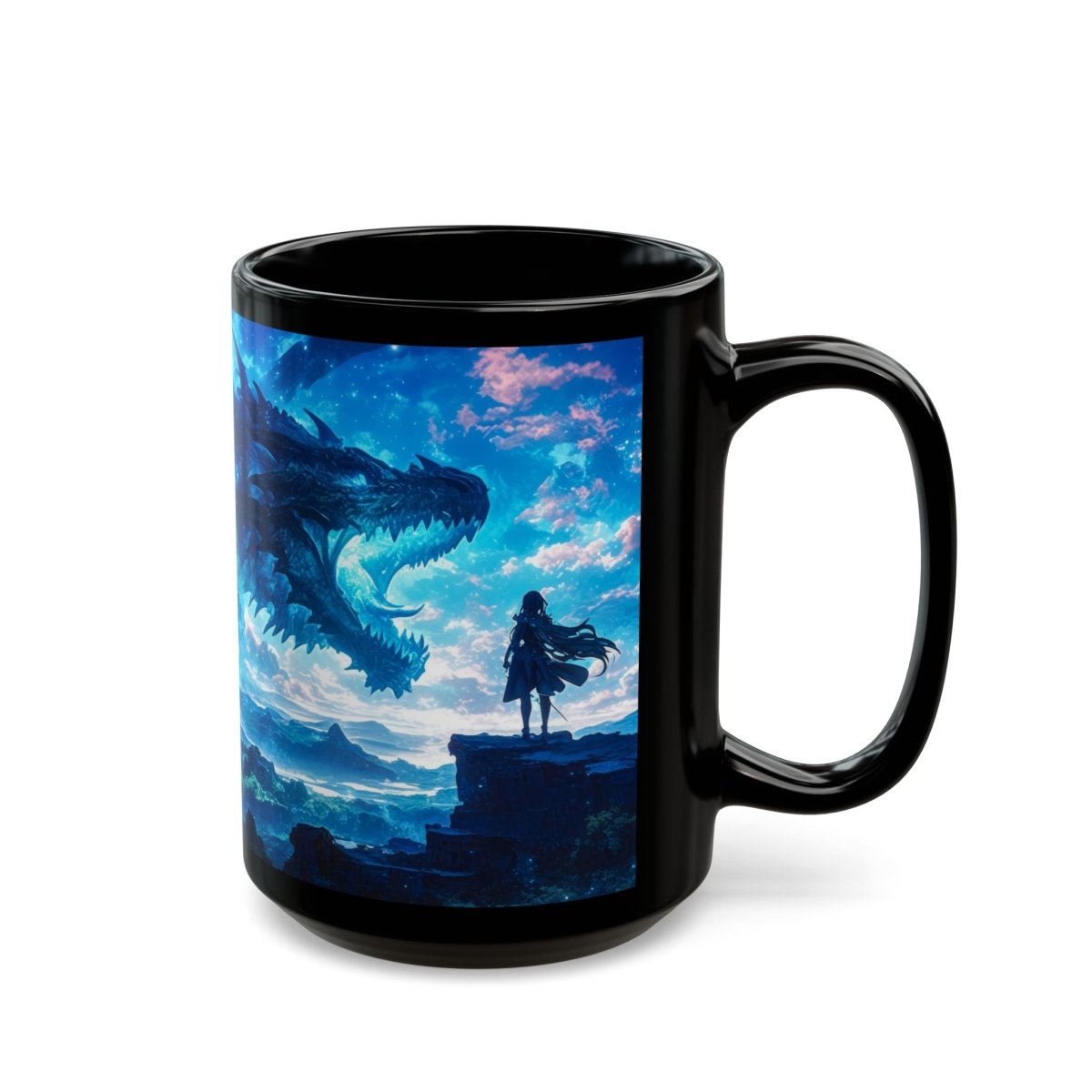 Majestic Dragon Fantasy Mug – Ignite Your Imagination 15oz - Elegant Deer