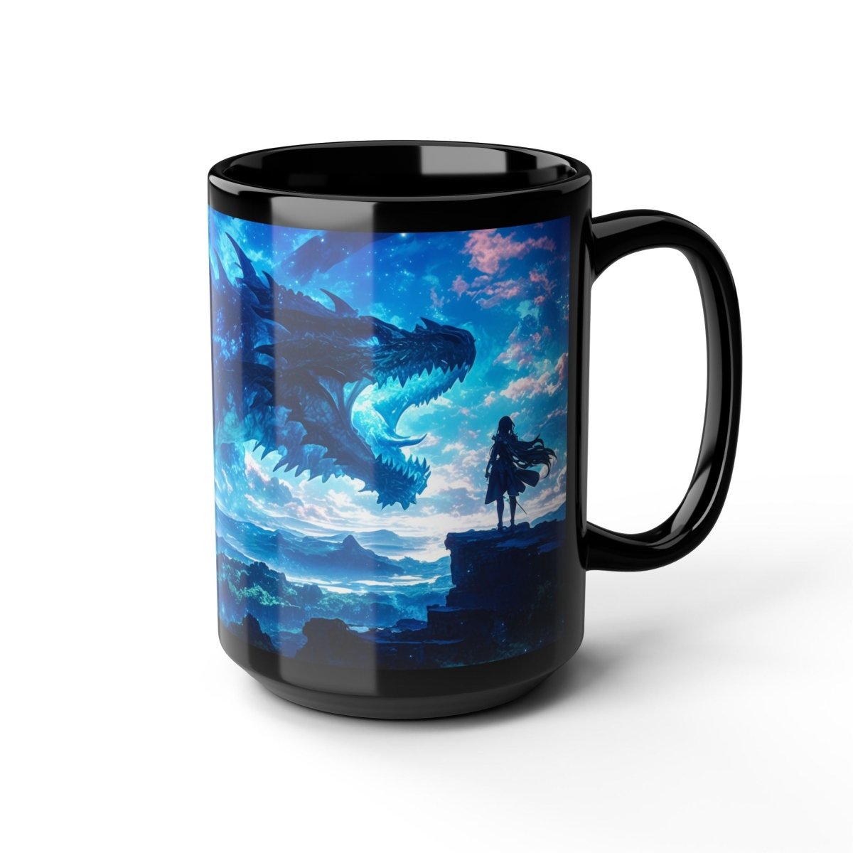 Majestic Dragon Fantasy Mug – Ignite Your Imagination 15oz - Elegant Deer
