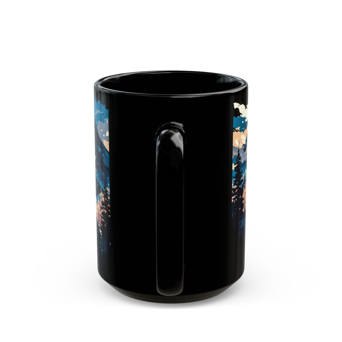 Majestic Mountain Sunrise Mug – Inspire Your Day 15oz - Elegant Deer