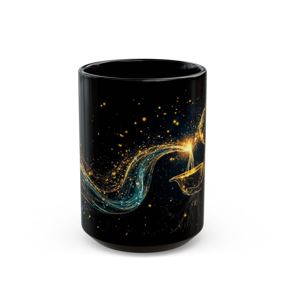 ♒ Mystic Aquarius – Celestial Water Bearer Mug - Elegant Deer
