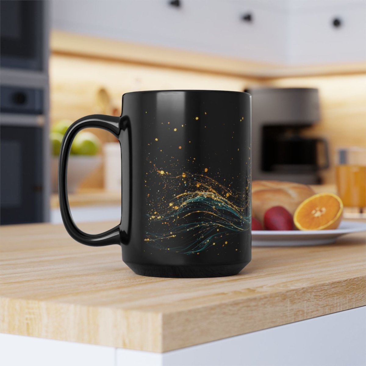 ♒ Mystic Aquarius – Celestial Water Bearer Mug - Elegant Deer