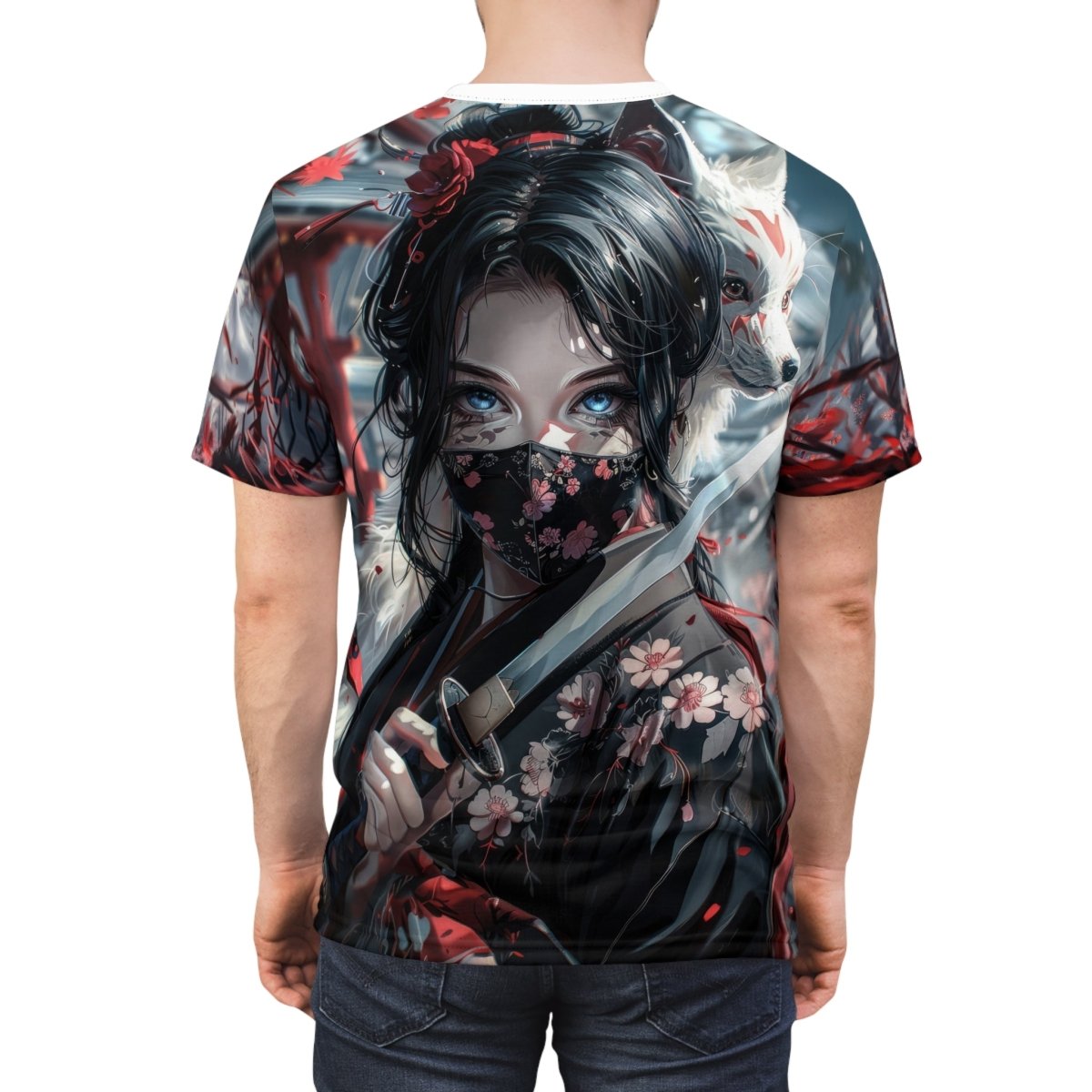 Mystic Samurai Guardian T-Shirt (AOP) - Elegant Deer