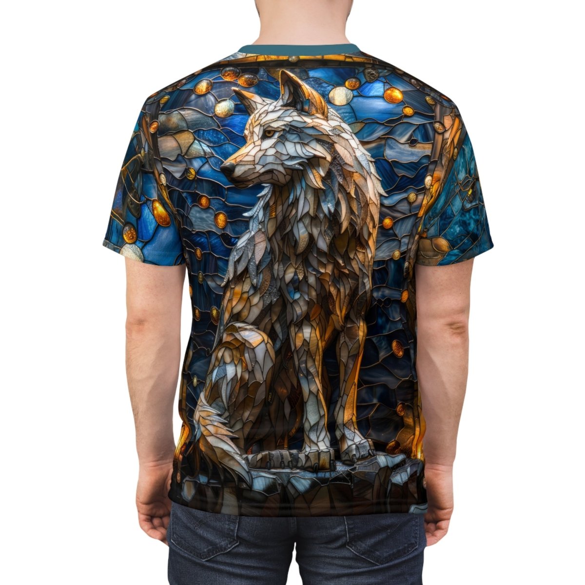 Mystic Wolf Artistry T-Shirt (AOP) - Elegant Deer