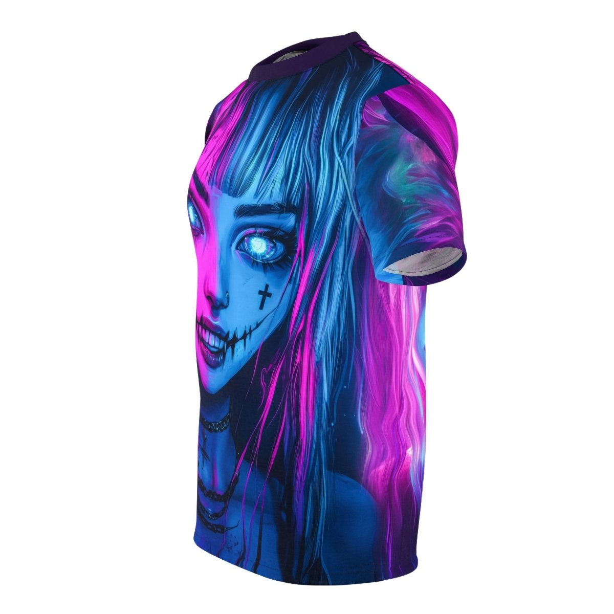Neon Vampire - Dual - Sided AOP T-Shirt - Elegant Deer