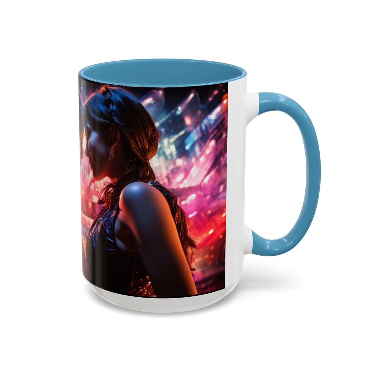 Neon Zari Kiss Coffee Mug, 15oz - Elegant Deer