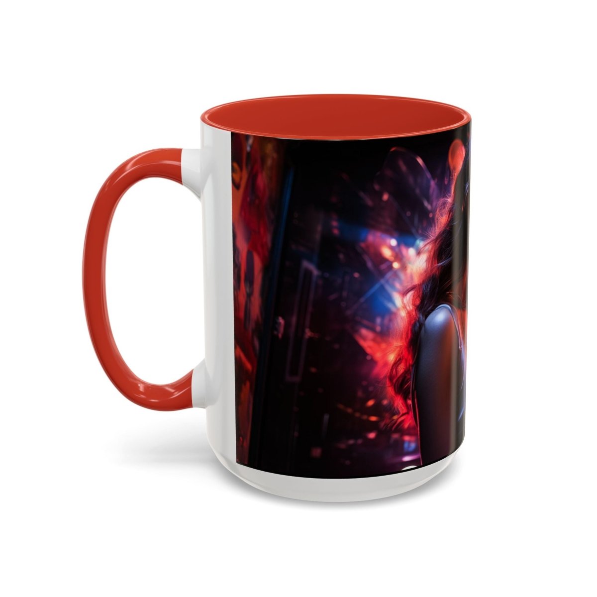 Neon Zari Kiss Coffee Mug, 15oz - Elegant Deer