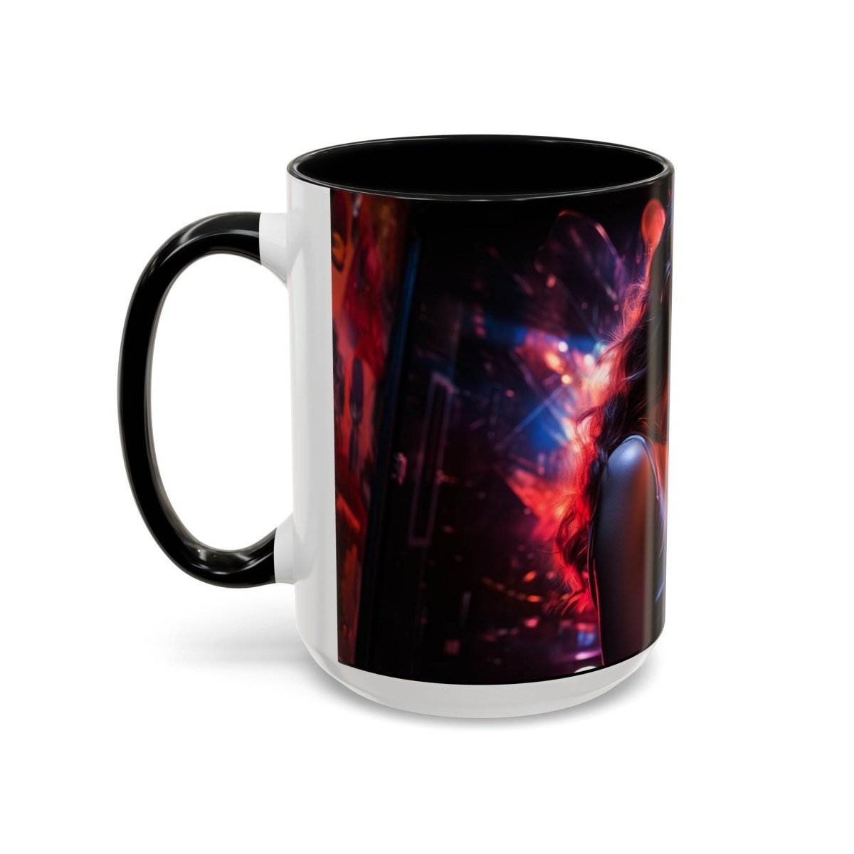 Neon Zari Kiss Coffee Mug, 15oz - Elegant Deer